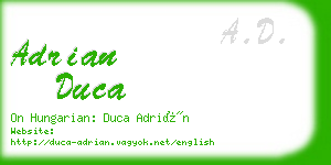 adrian duca business card